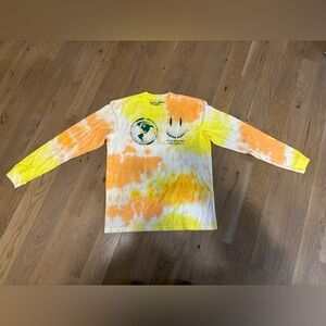 Select Start MH Happy Orange Tie Dye Long Sleeve T-Shirt NWOT size large